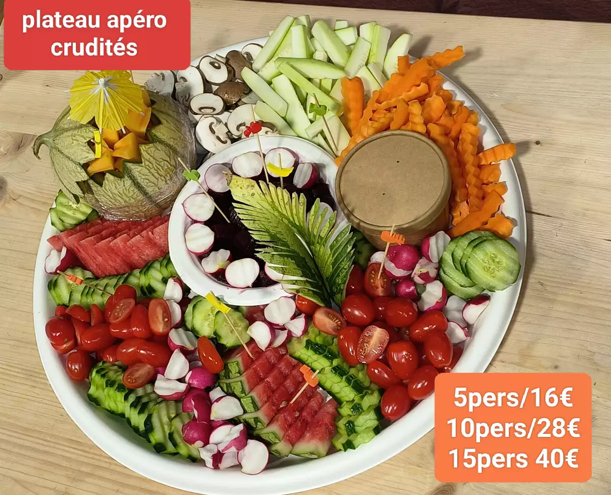 plateau apéro légumes/cruditées