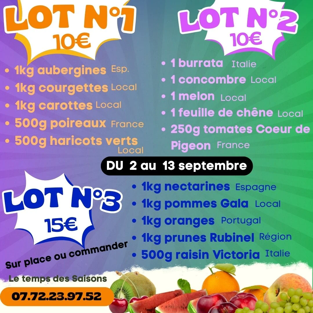 LOT N°3 = 15€