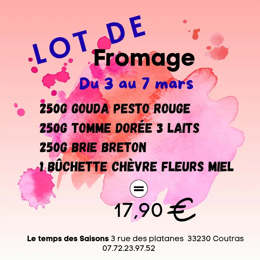 LOT de Fromage 17,90€