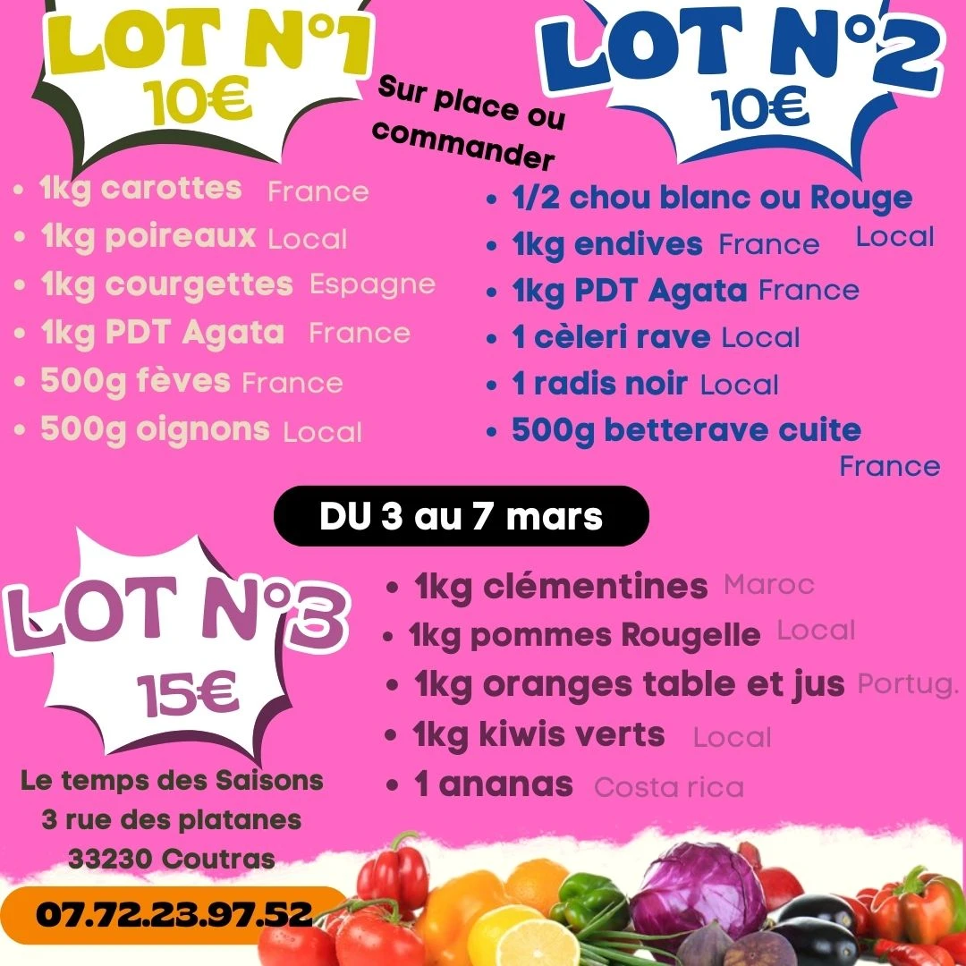 LOT N°1 = 10€