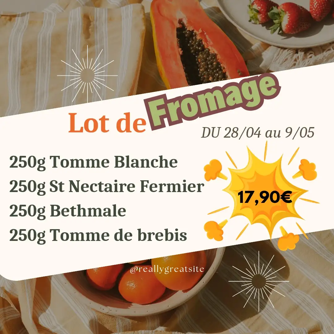 LOT de Fromage 17,90€