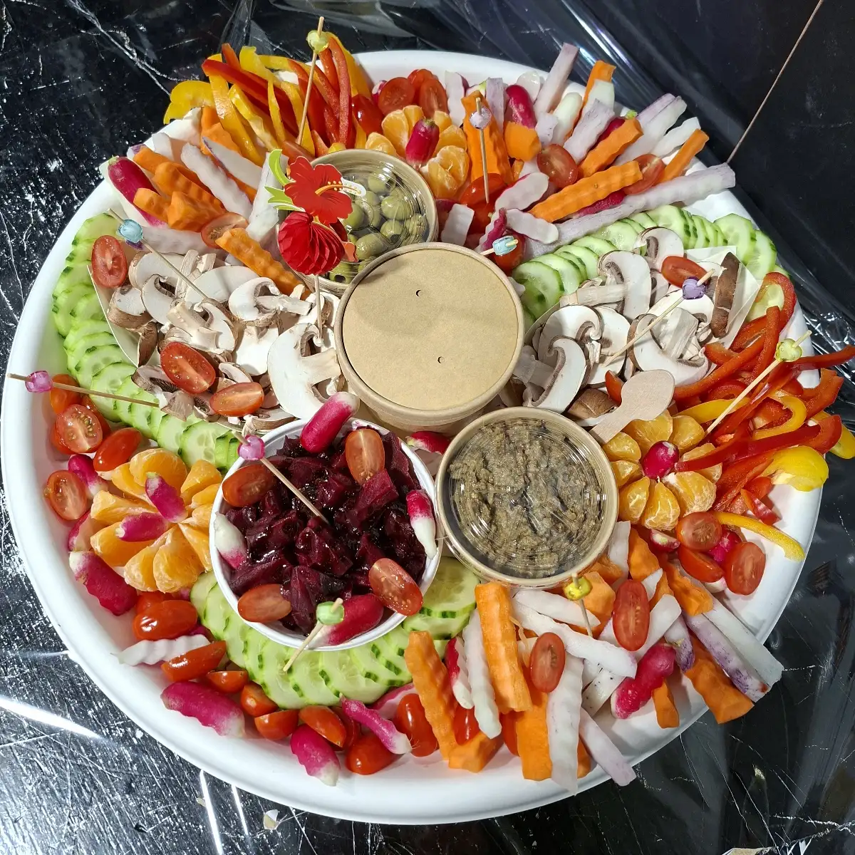 plateau légumes/crudités 15 personnes