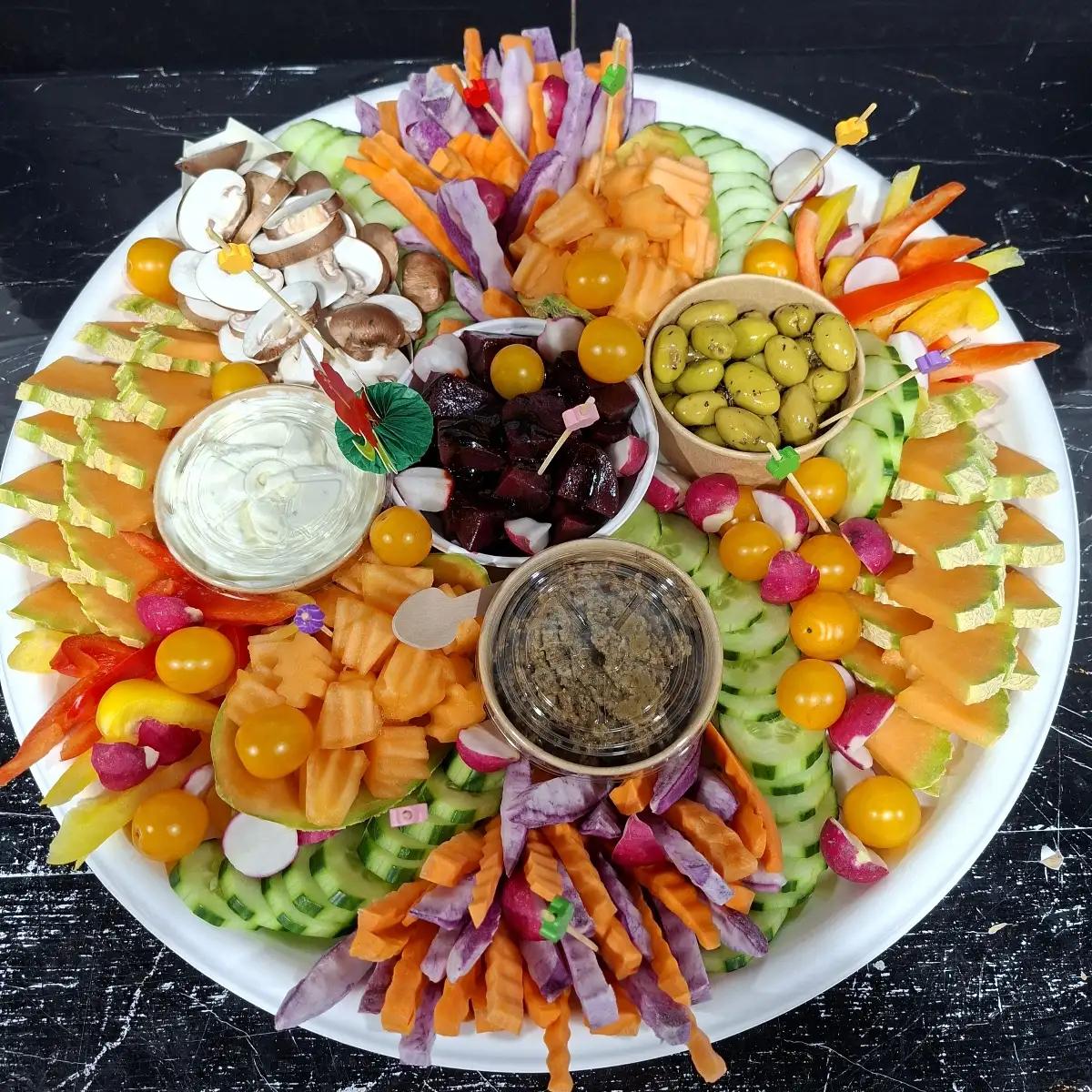 plateau légumes/crudités 10 personnes