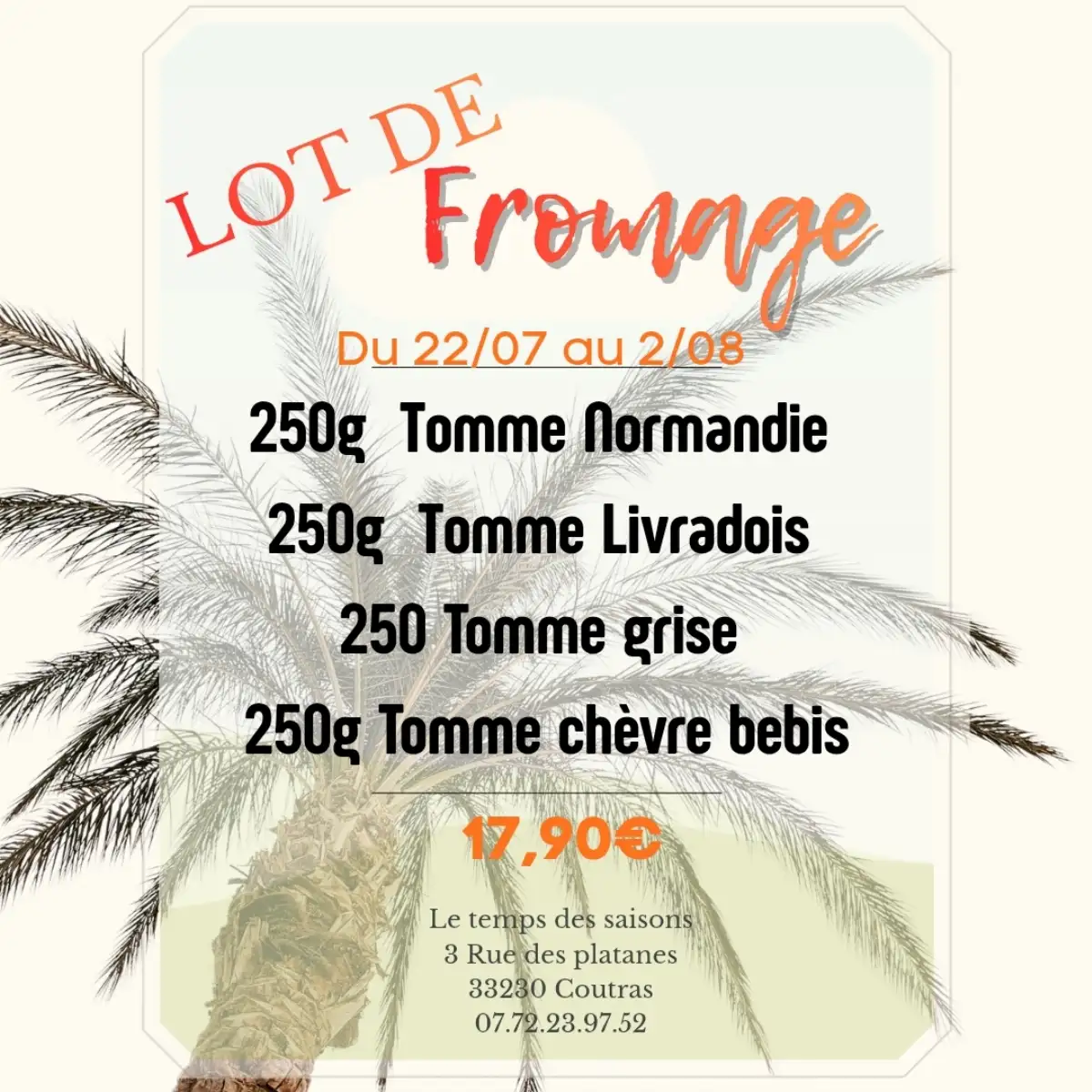 LOT de Fromage 17,90€