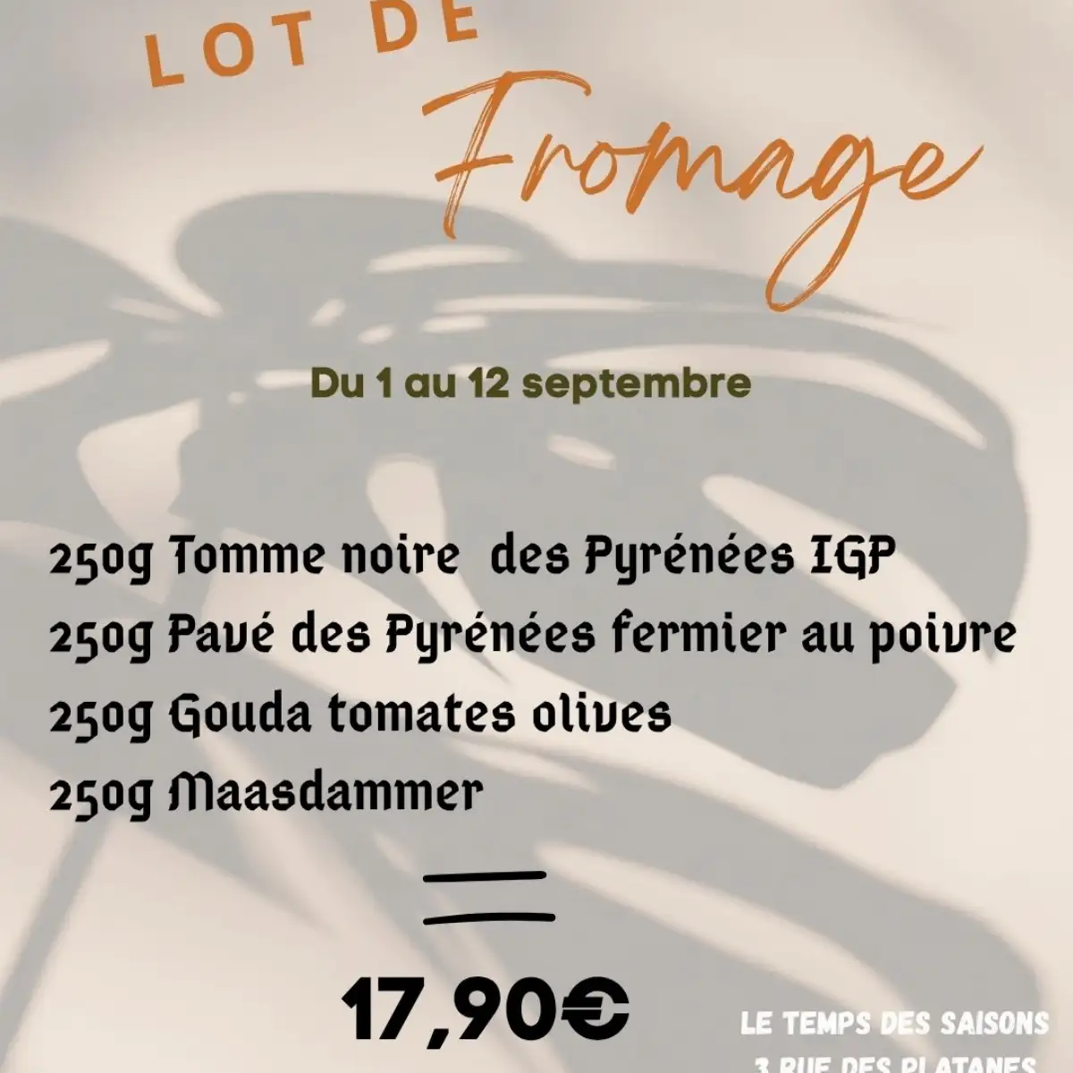 LOT de Fromage 17,90€