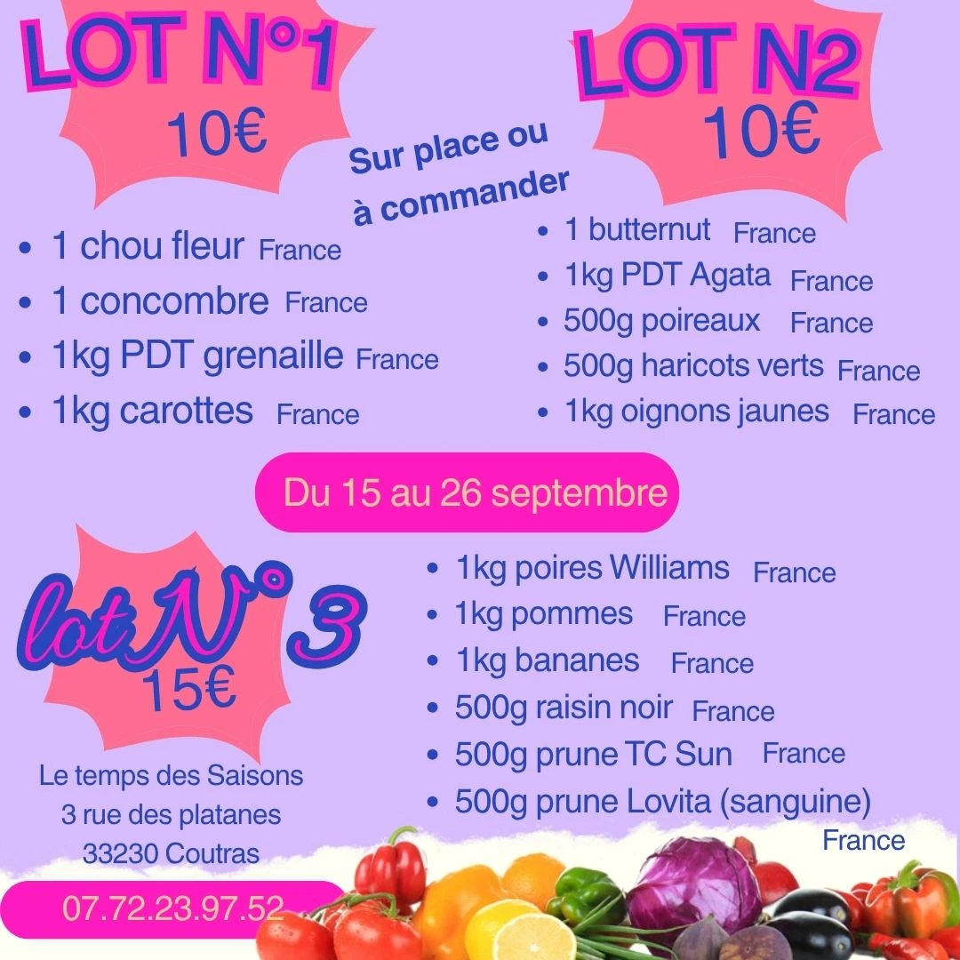 LOT N°2 = 10€